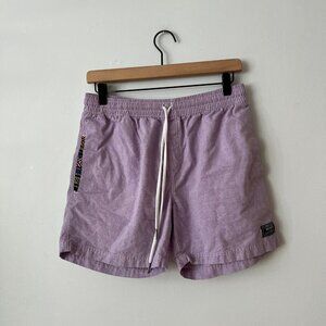 Wowie OG Nomad Unlined Cotton Blend Shorts Purple Men's Size Medium